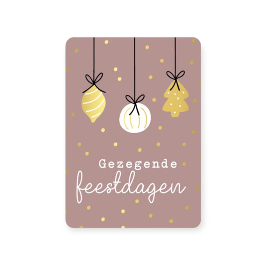 Kerstkaart - Gezegende feestdagen
