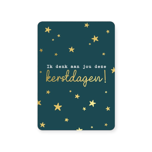 Kerstkaart - Ik denk aan jou deze kerstdagen!