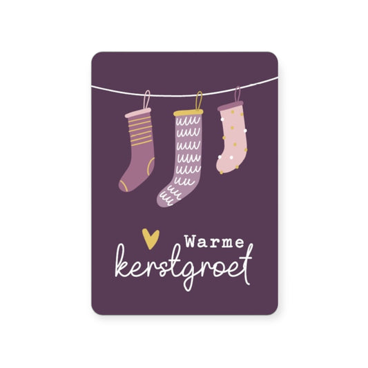 Kerstkaart - Warme kerstgroet