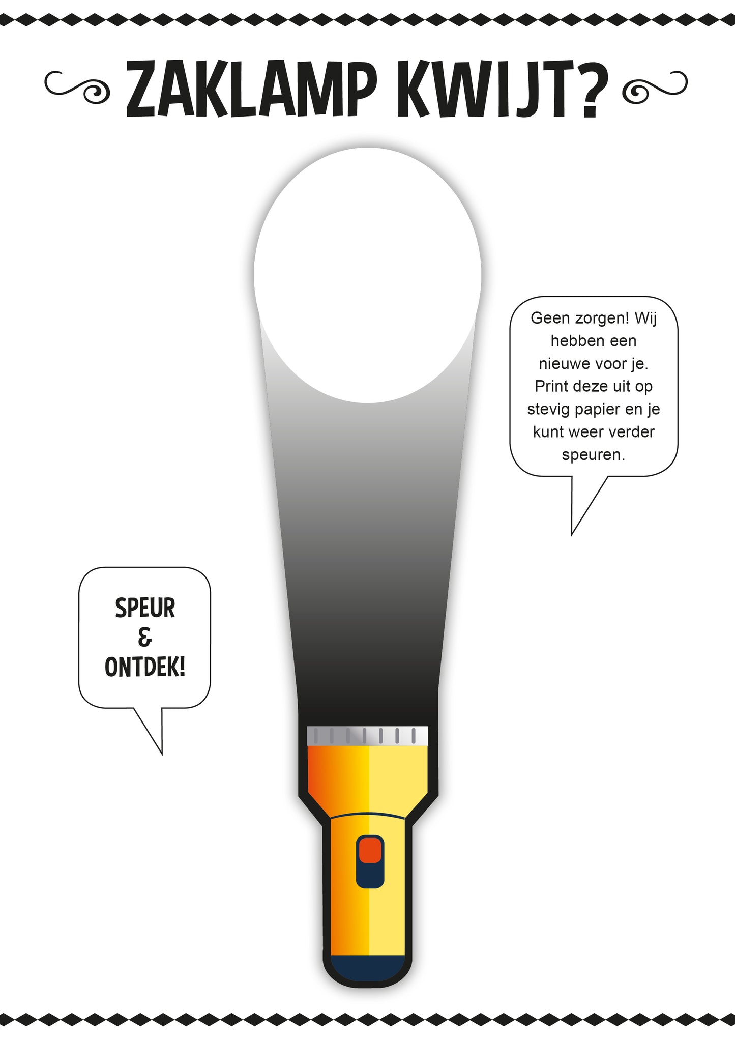 Printable zaklamp