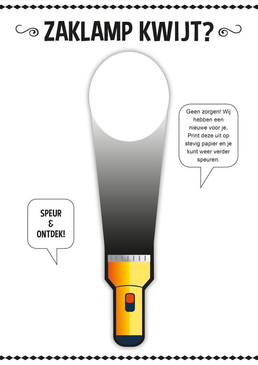 Printable zaklamp