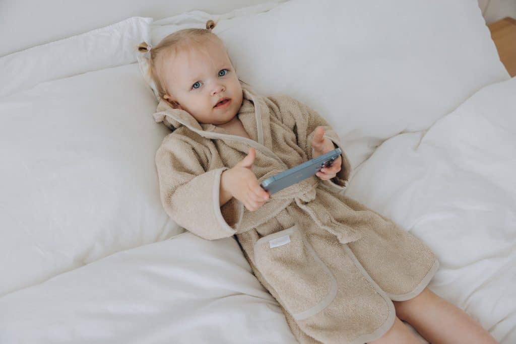 Badjasje - Beige (met naam)