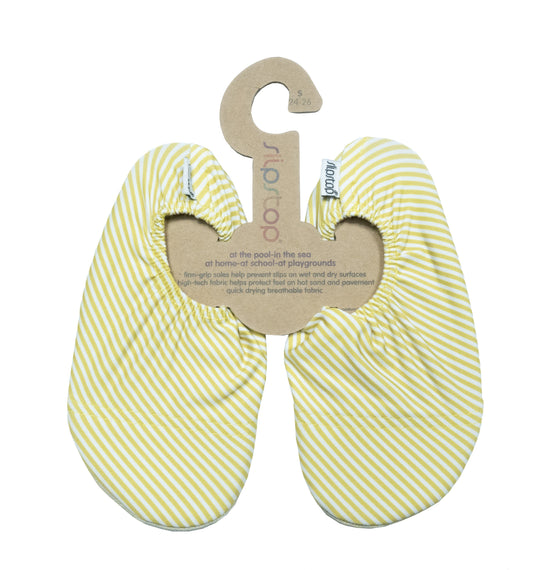 Slipstop | Waterschoentjes voor kinderen | Antislip schoen | Gestreept | Yellow stripe