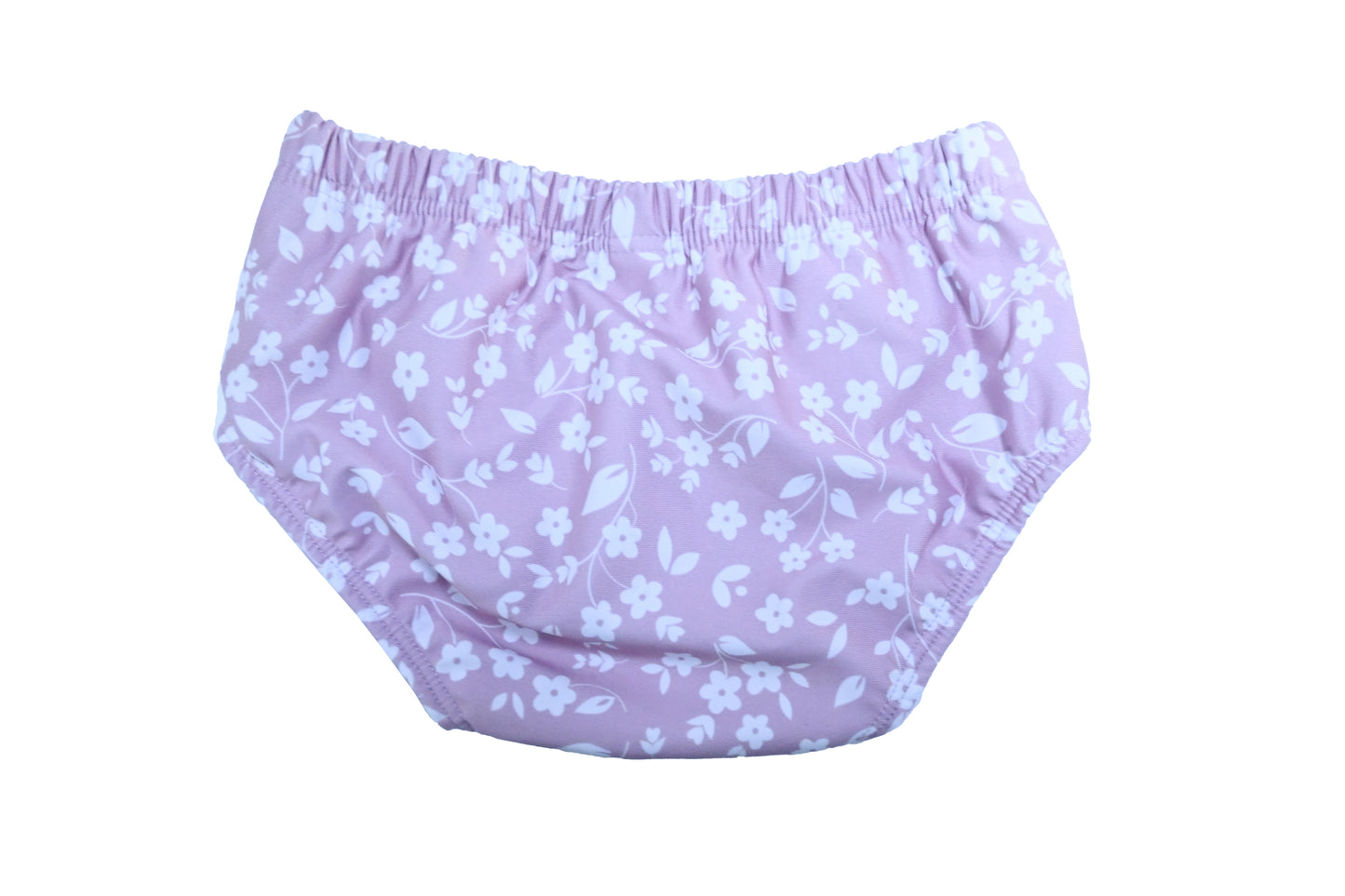 Slipstop 2 in 1 Zwembroek en zwemluier - rose flower (Maat 62/68)