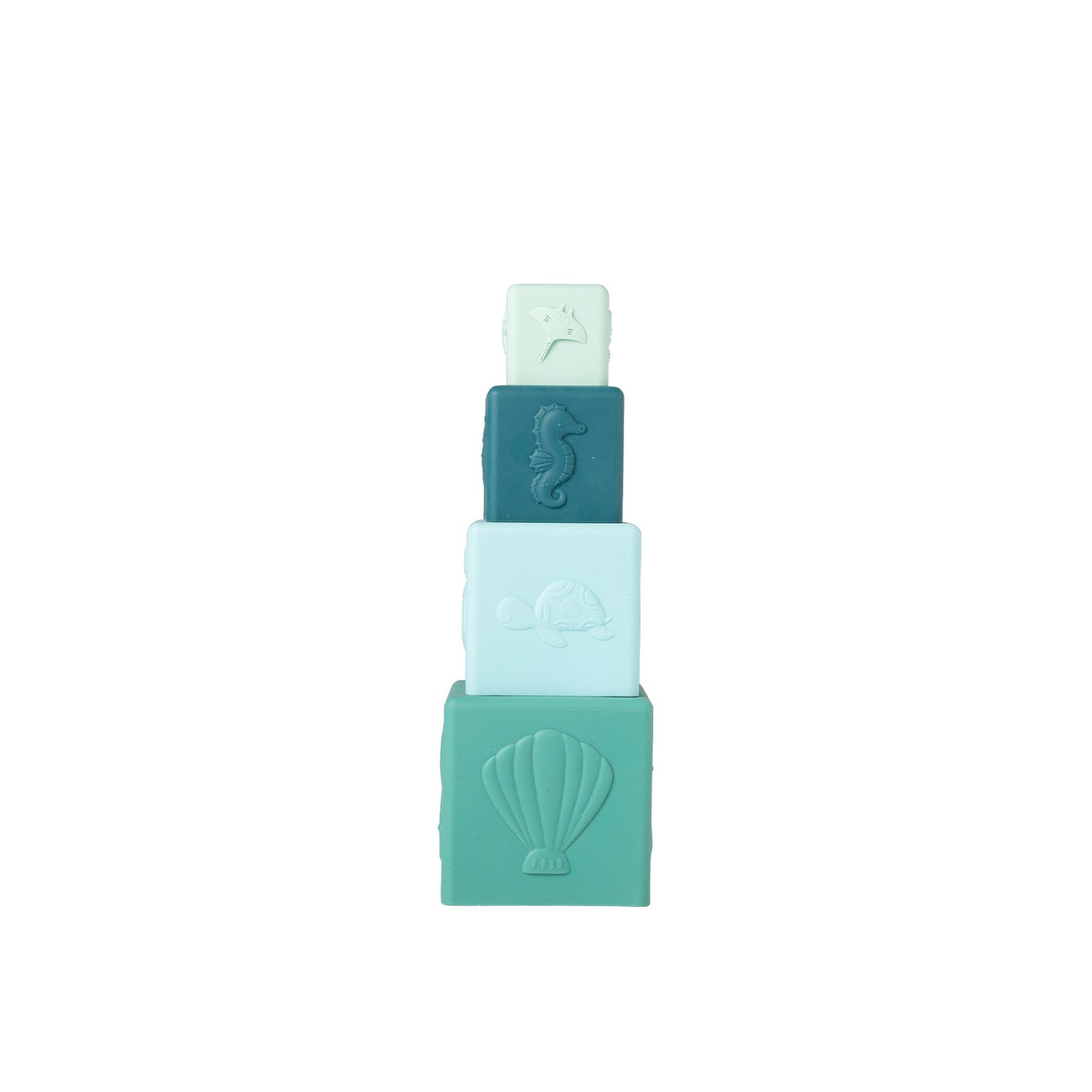 Salted Stories | Stacking tower - solid blue