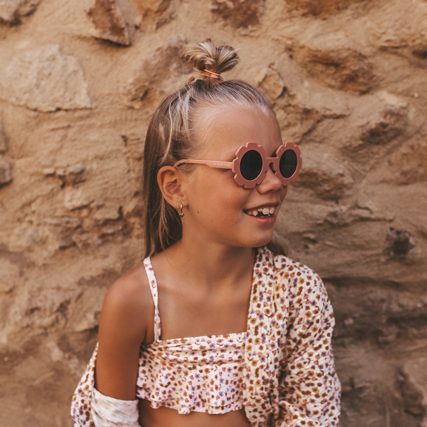 Salted stories | Zonnebril voor kind - Solid | Roze