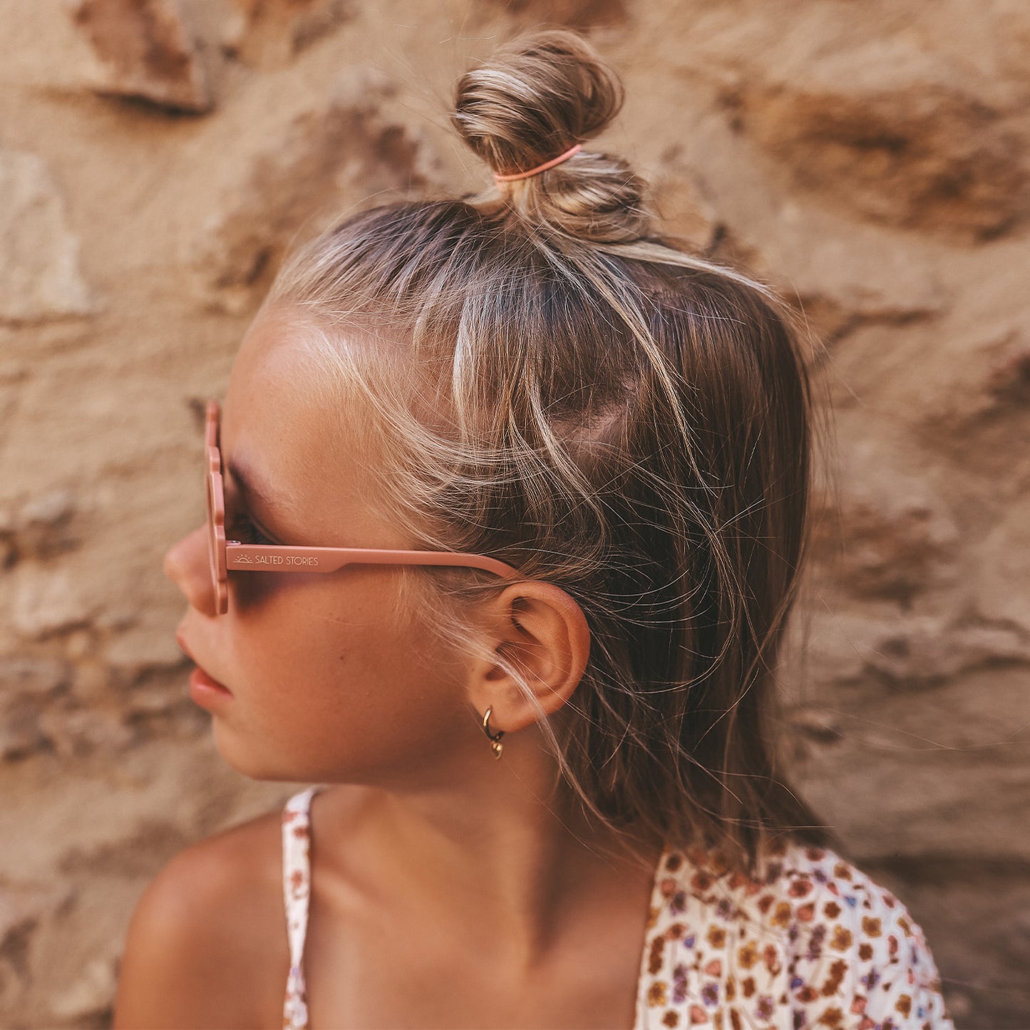 Salted stories | Zonnebril voor kind - Solid | Roze