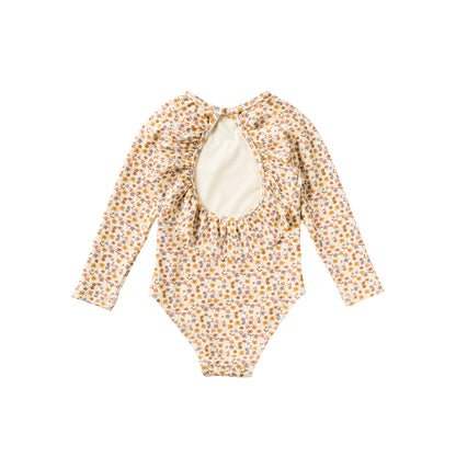 Salted Stories | UV werend badpak met lange mouw - Flower bud | Maat 98/104