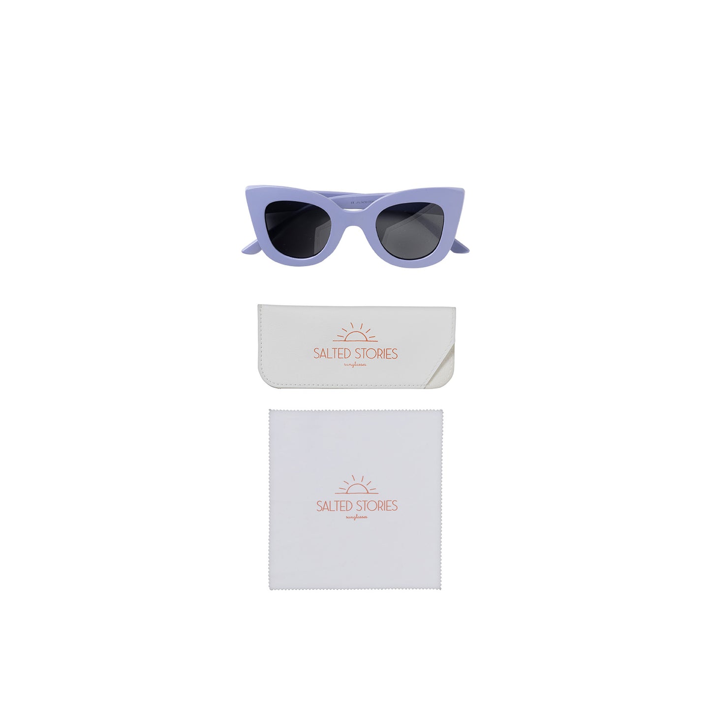 Salted Stories | Cat eye zonnebril voor kind - Solid | Persian Violet