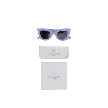 Salted Stories | Cat eye zonnebril voor kind - Solid | Persian Violet