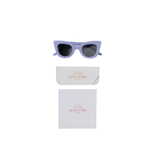 Salted Stories | Cat eye zonnebril voor kind - Solid | Persian Violet