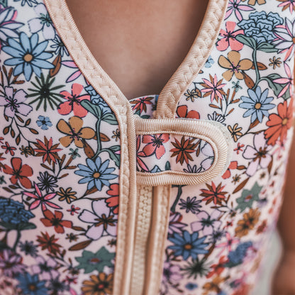 Salted Stories | Zwemvest - Sparkly fleurs | Maat 110-116