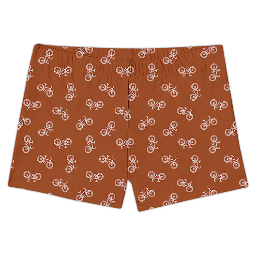 Slipstop 2 in 1 Zwembroek en zwemluier - Bicycle cognac (Maat 80/86)