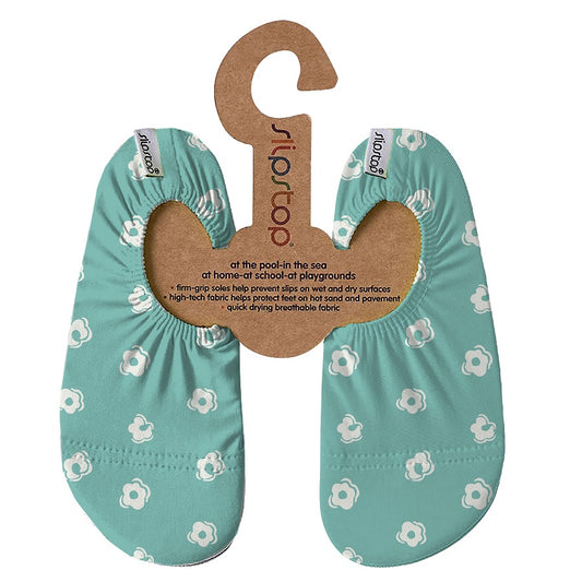 Slipstop | Waterschoentjes voor kinderen | Antislip schoen | Blauw bloemen | Margarita
