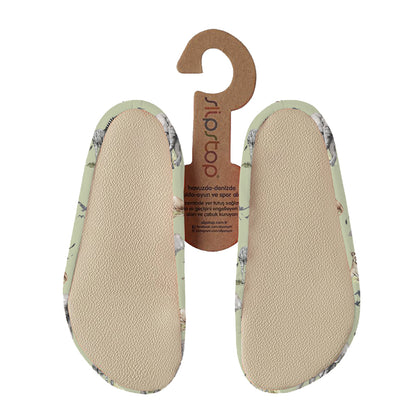 Slipstop | Waterschoentjes voor kinderen | Antislip schoen | Licht groen jungle dieren | Kalahari