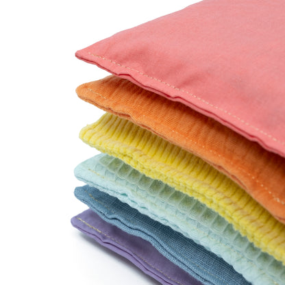 Little Botanic label sensorische pittenzakjes - pastel set (6 stuks)