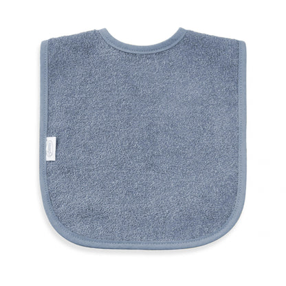 Badstof slabber | Mogelijk met naam | Grey-blue