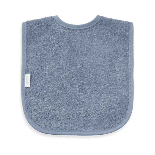Badstof slabber | Mogelijk met naam | Grey-blue