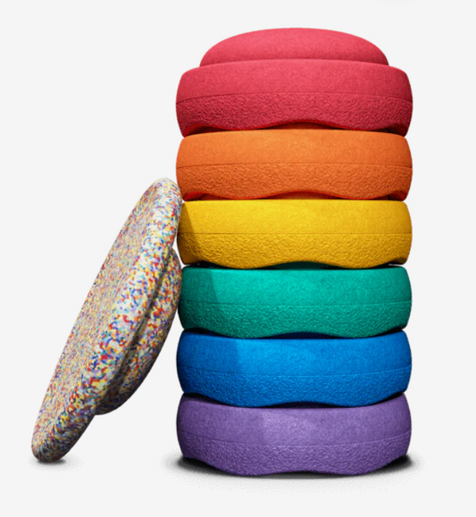 Stapelstein® Regenboog set 6 + Super confetti balans bord