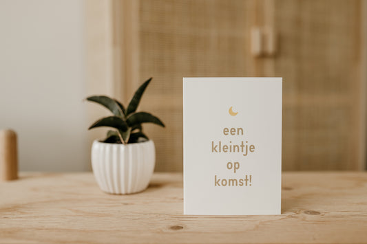 Wenskaart - Een kleintje op komst