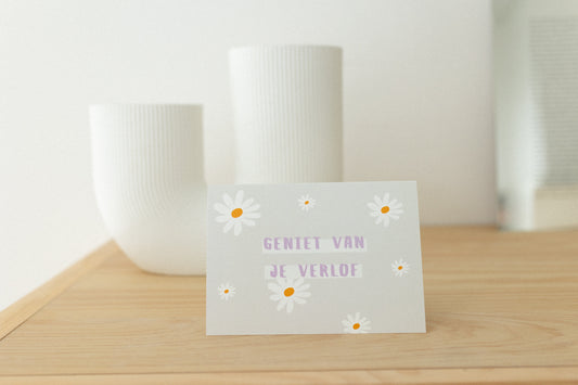 Wenskaart - Geniet van je verlof