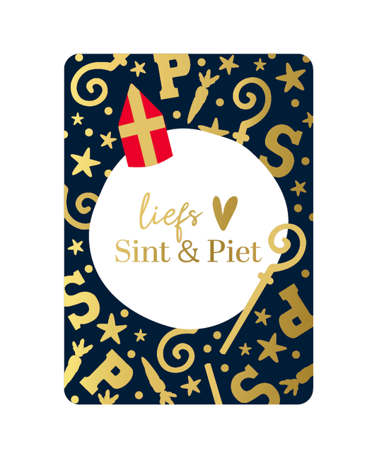 Wenskaart - Liefs Sint & Piet