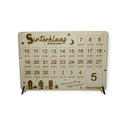 Schoenzetkalender - Aftellen tot sinterklaas