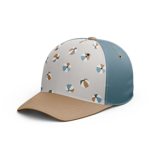 Pet voor baby & kind | Beachbal | blauw met licht grijs