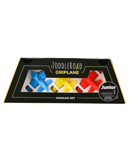 Pengreep stimulerende speelgoed vliegtuigjes | ToddleRoad | Griplane | Hangar set