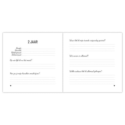 Opgroeiboek - Invulboek voor 1 tot 4 jaar