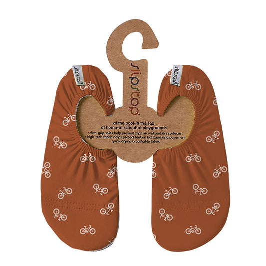 Slipstop | Waterschoentjes voor kinderen | Antislip schoen | Fietsen | Bicycle cognac