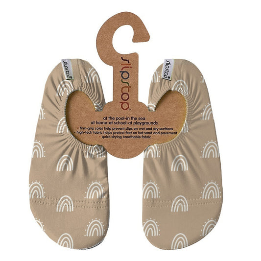Slipstop | Waterschoentjes voor kinderen | Regenboog | Caramel