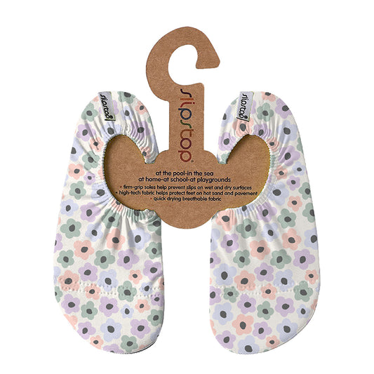 Slipstop | Waterschoentjes voor meisjes | Antislip schoen | Pastelkleurige bloemen | Colorfull flower