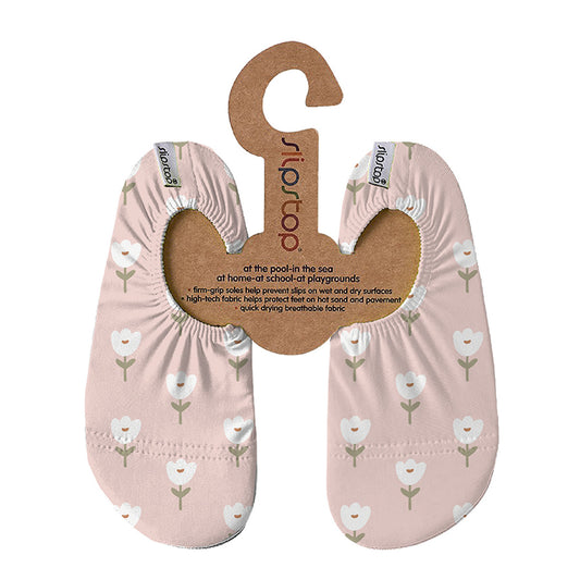 Slipstop | Waterschoentjes voor meisjes | Antislip schoen | Bloemen | Tulip pink