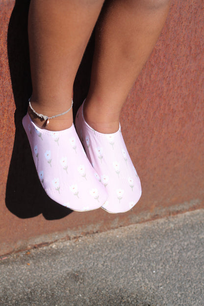 Slipstop | Waterschoentjes voor meisjes | Antislip schoen | Bloemen | Tulip pink